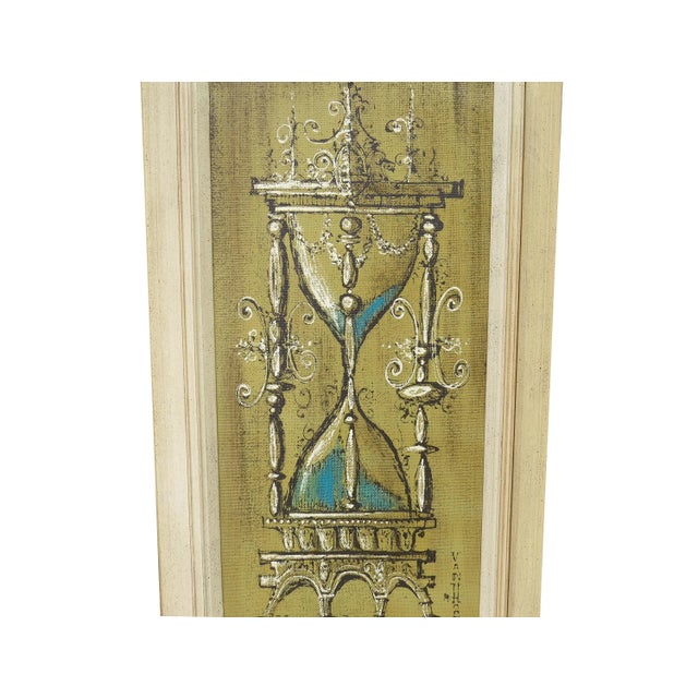 Gothic Vintage Original Mid-Century Van Hoople Oil on Canvas Painting For Sale - Image 3 of 9