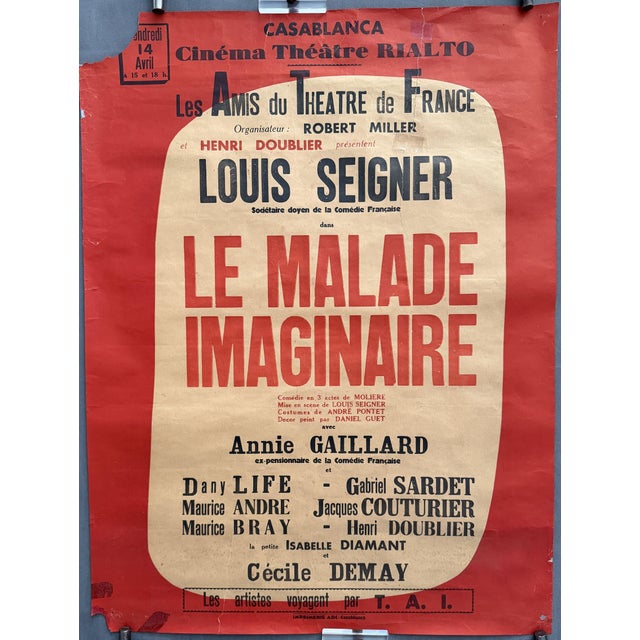 Les Amis Du Theatre De France Poster, 1961 For Sale - Image 9 of 9