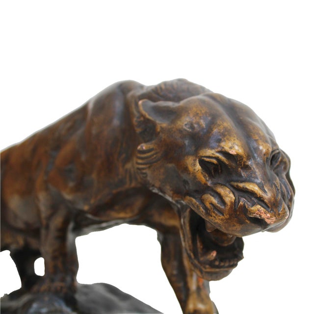 Thomas François Cartier, Roaring Panther, 1800s, Terracotta For Sale - Image 4 of 8