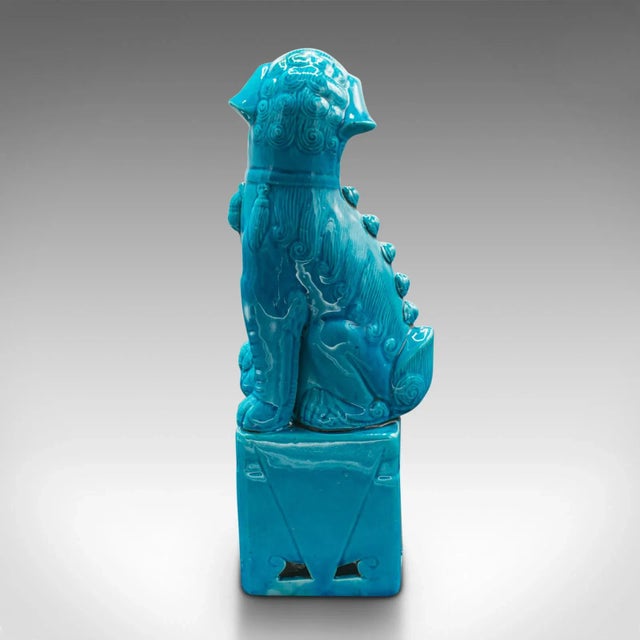 Ceramic 1940s Pair of Vintage Art Deco Dog Statues For Sale - Image 7 of 13