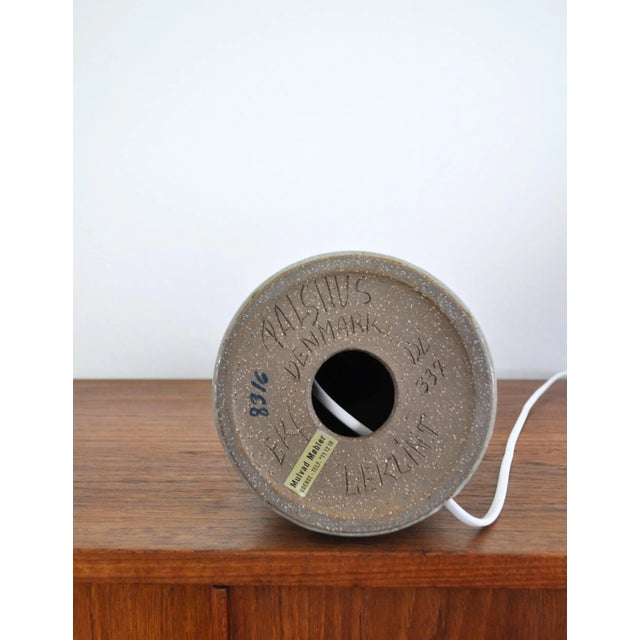 Scandinavian Modern Ceramic Table Lamp by Per Linnemann-Schmidt for Palshus, 1960s For Sale - Image 9 of 12