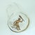 Glass Art Deco Novelty Cocktail Glass With Hand Painted Animal Measurements, c.1930 For Sale - Image 7 of 12