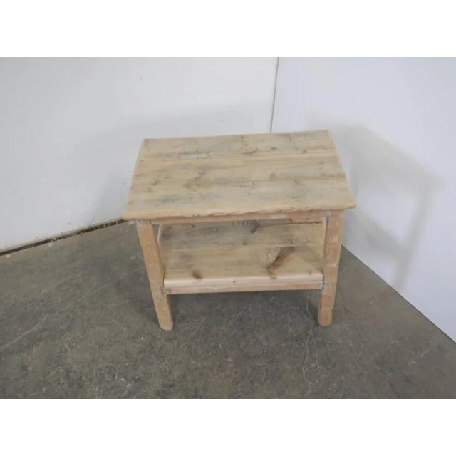 Tan Vintage Spruce Stool, 1960s For Sale - Image 8 of 8