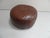 Animal Skin Vintage Leather Pouf, 1960s For Sale - Image 7 of 8