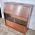 Gold Mid-Century Tiger Oak Glass Bureau, 1960s For Sale - Image 8 of 11