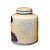 Chinoiserie Chinese Blue White Ceramic 3 Gods Graphic Container Urn Jar For Sale - Image 3 of 6