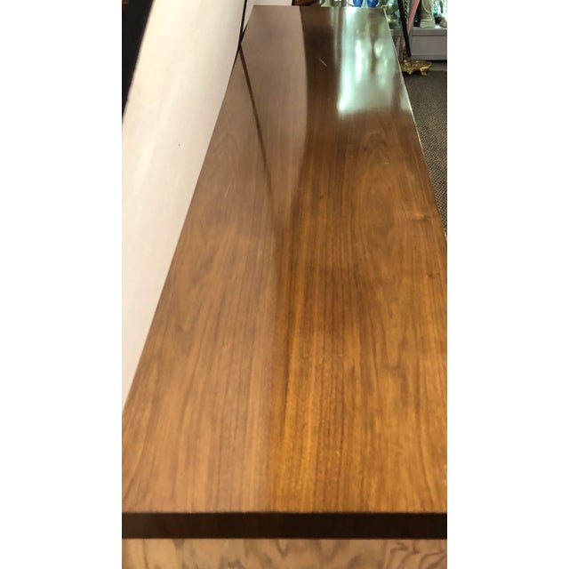 Brass Tommi Parzinger Sideboard / Credenza Branded Parzinger Original For Sale - Image 8 of 13