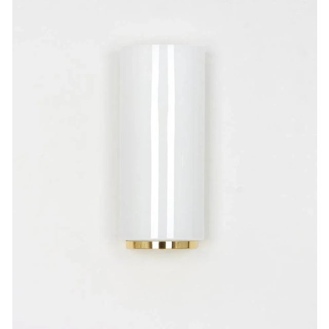 Opal Glass Sconces from Limburg, Germany, Set of 2 For Sale - Image 4 of 6