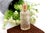 Perfume Bottle in Cut Glass with Gold Cap For Sale - Image 6 of 6