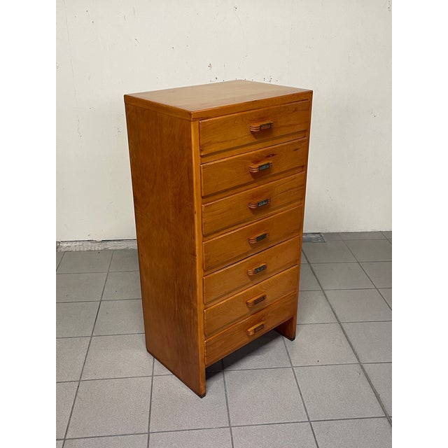 Tall Chest of Drawers, Italy, 1950s For Sale - Image 12 of 18
