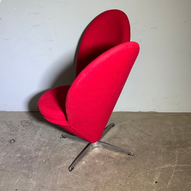 Heart Cone Chair in Red by Verner Panton, 1970s For Sale - Image 3 of 9