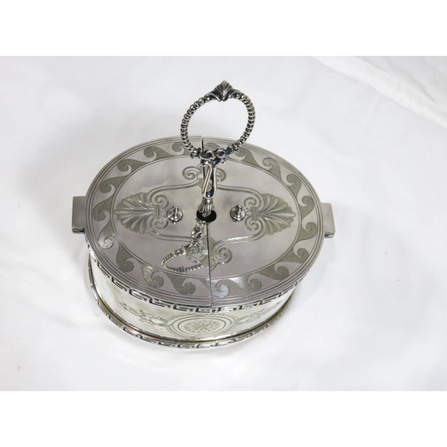 Silver Antique English Sheffield Silverplate Egg Warmer by Elkington For Sale - Image 8 of 11