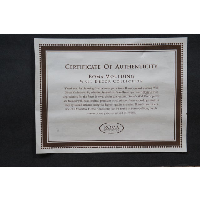 Czeslaw Galuzny Polish Town Market Ville De Costes Pastel Print on Board 28" For Sale - Image 9 of 11