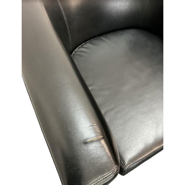 Bauhaus Art Deco Lounge Chairs in Vinyl Leather, 1940s, Set of 2 For Sale - Image 15 of 18