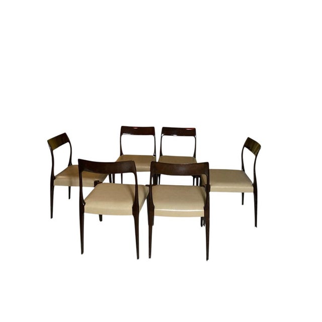 Beige Mid-Century Modern Laskasa Karen Laquered Dining Chairs, 2000, Set of 6 For Sale - Image 8 of 13