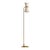 Regina Andrew Gable Floor Lamp, Antique Natural Brass with Oyster Shade For Sale - Image 9 of 9