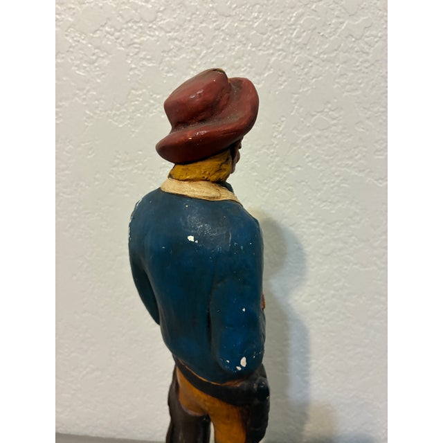 Vintage Western Cowboy Figurine Statue For Sale - Image 9 of 13
