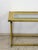 Vintage MCM Brass Console Table Glass Top Hollywood Regency Sofa Table Coastal For Sale - Image 13 of 14