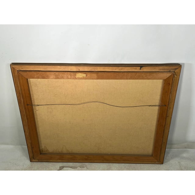 Impressionist Mid Century Italian Impressionist Marina Landscape by Griblioni For Sale - Image 3 of 12