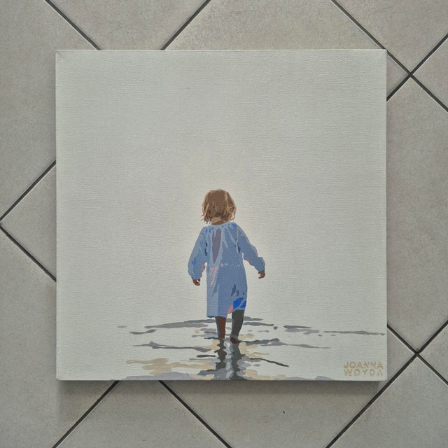 Joanna Woyda, the Beach: Evening, 2026, Acrylic on Canvas For Sale - Image 3 of 4