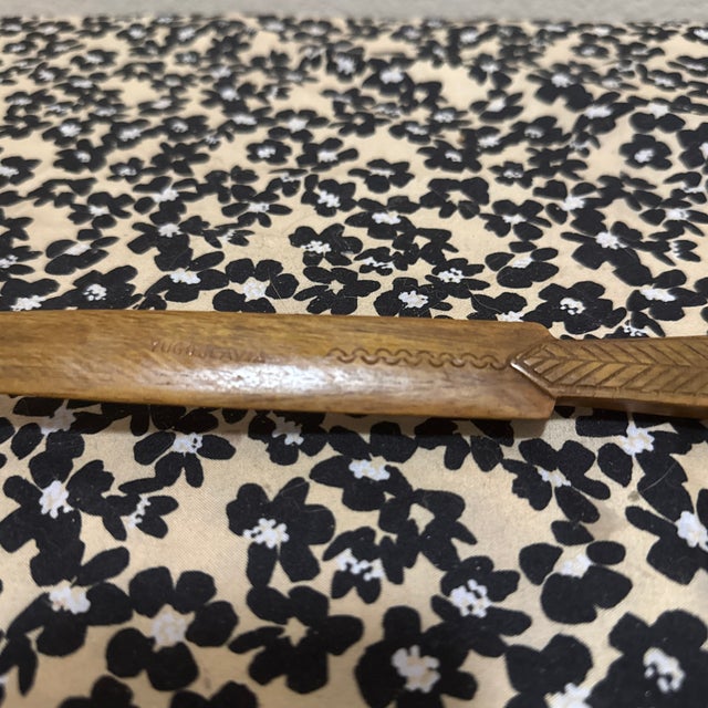 Mid 20th Century Hand-Carved Folk Art Letter Opener From Yugoslavia For Sale - Image 4 of 5