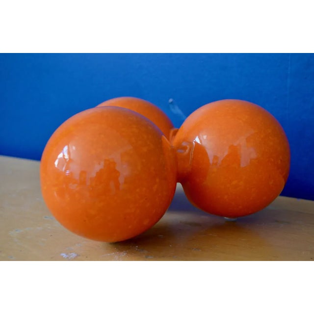 Ceramic Orange Ceramic by Roberto Rigon for Bertoncello, 1970s For Sale - Image 7 of 13