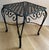 Pair of French Wrought Iron Square Accent Tables, Lattice Tops and Scroll Legs For Sale - Image 4 of 9