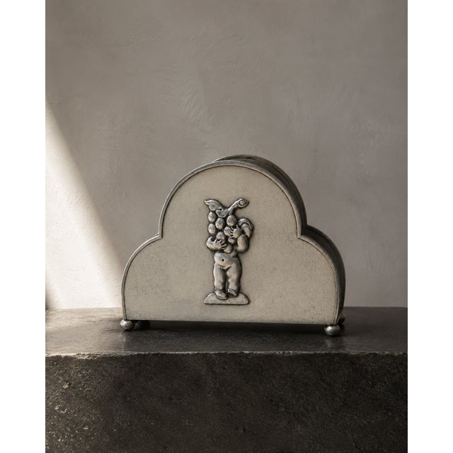 This refined desk or table accessory is a superb example of swedish art metalwork, dating back to the heyday of the...