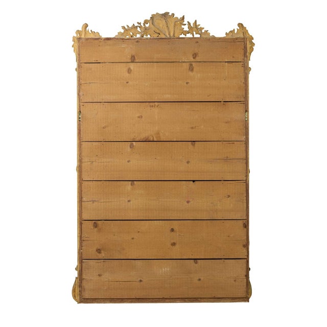 Antique Louis Revival Giltwood Overmantel Cushion Mirror, 1860 For Sale - Image 9 of 10