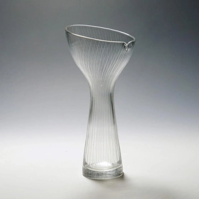 Vintage Art Glass Vase by Tapio Wirkkala for Iittala 1954 A large vintage art glass vase designed by Tapio Wirkkala for...