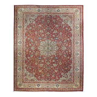 Vintage Sarouk Rug 10'2'' X 12'10'' For Sale