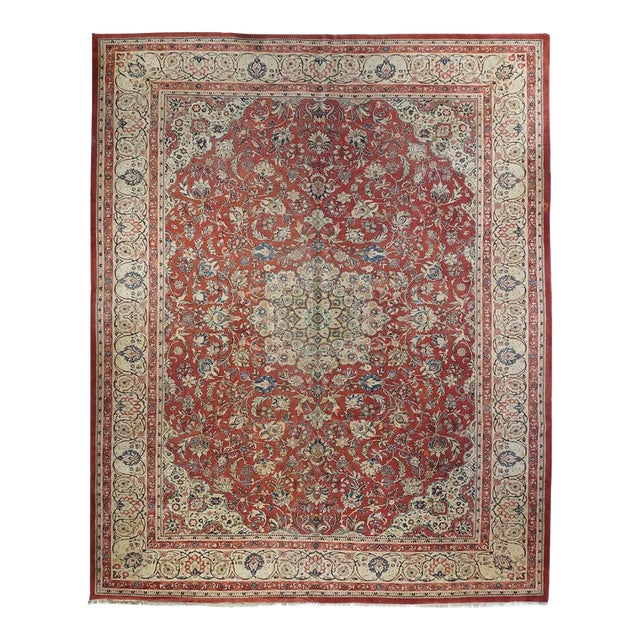 Vintage Sarouk Rug 10'2'' X 12'10'' For Sale