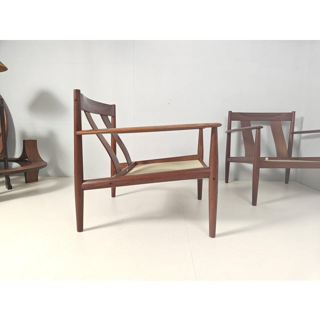 Danish FD118 Lounge Chairs by Grete Jalk for France & Søn, 1960s, Set of 2 For Sale - Image 13 of 15