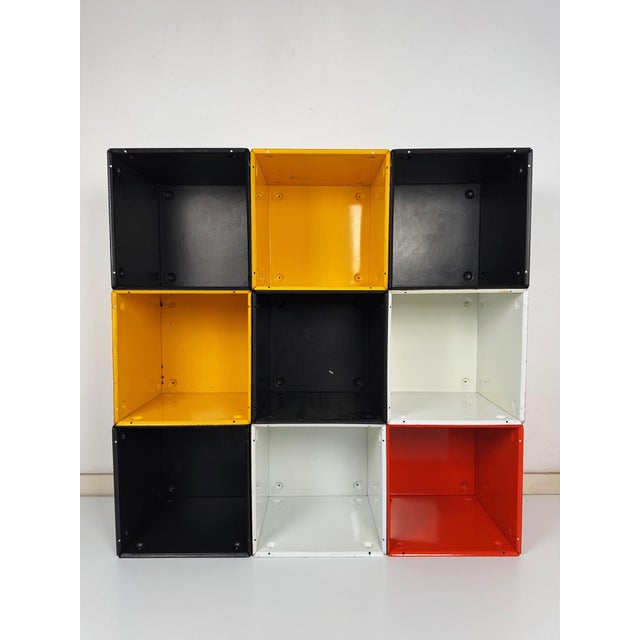 Box Modular Shelving System by Elio Martinelli, 1974, Set of 9 For Sale - Image 6 of 11