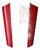 Red Metal Wall Sconce by Bruno Gatta for Stilnovo, 1950s For Sale