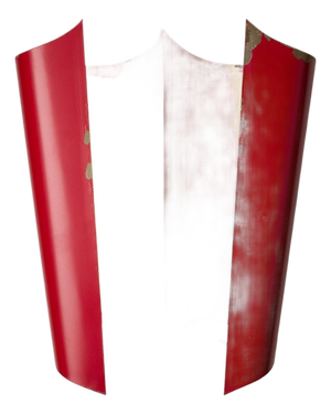 Red Metal Wall Sconce by Bruno Gatta for Stilnovo, 1950s