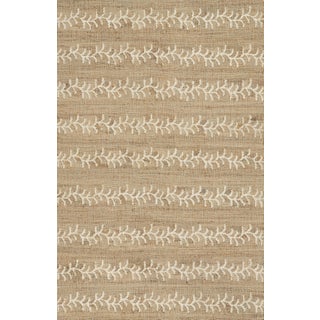 Erin Gates by Momeni Orchard Ivory Vine Hand Woven Rug 10'X14' For Sale