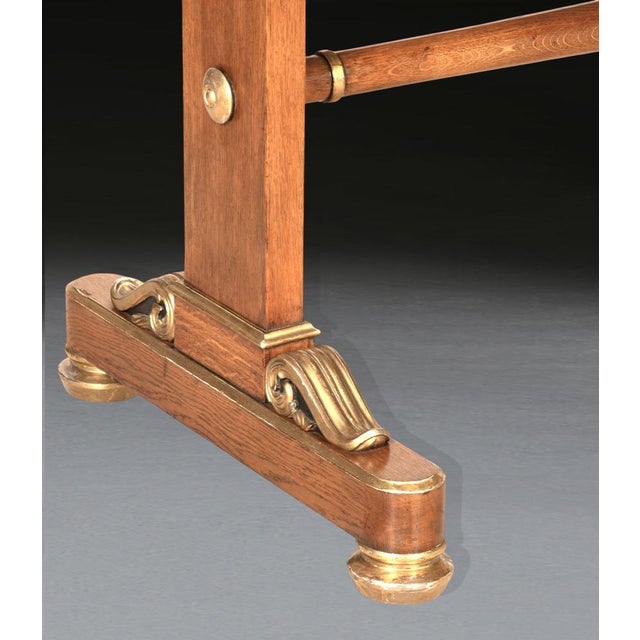 Regency Siena Marble, Oak and Giltwood Centre Table, 1830s For Sale - Image 10 of 12
