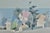 Contemporary Vintage 1980s William Buffett Hand-Signed Serigraph "Houses by the Sea" – Limited Edition 35/375 in Original Rounded Oak Waterfall Frame For Sale - Image 3 of 7
