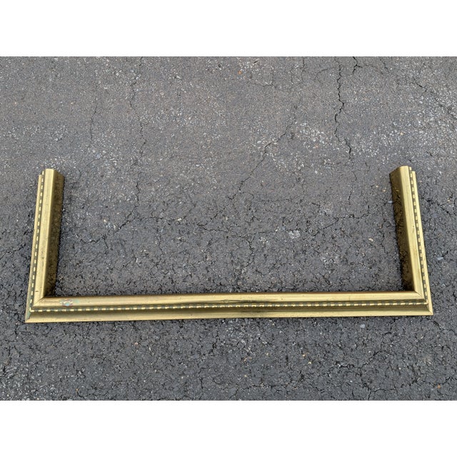 Elegant 19th Century Brass Fireplace Fender For Sale In Washington DC - Image 6 of 6