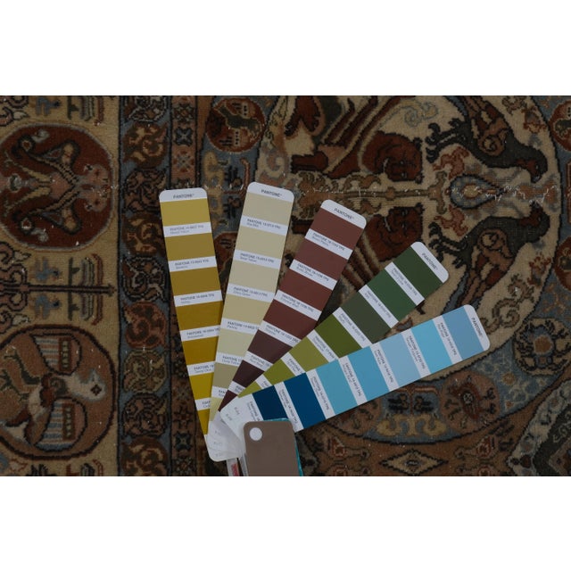 Vintage Animal Garden Turkish Oushak Rug With Rich Border 6'6'' X 9'3'' For Sale - Image 11 of 11