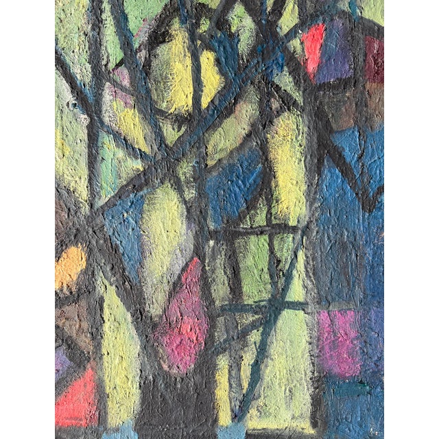 1960s B. Pàlf, Abstract Composition, 1967, Oil on Wood For Sale - Image 5 of 12