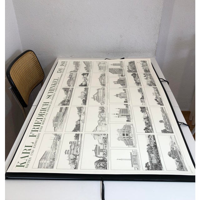 Black Buildings and Designs Poster by Karl Friedrich Schinkel, 1989 For Sale - Image 8 of 10