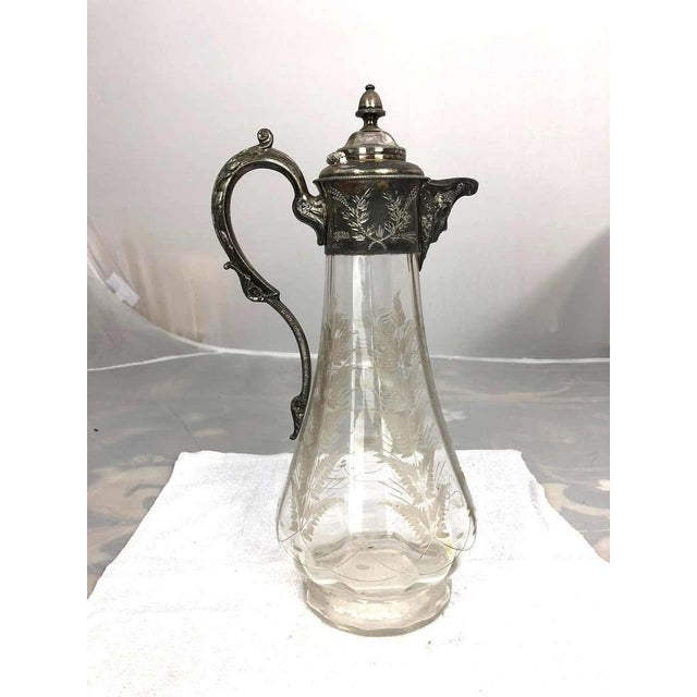 Art Nouveau Silver-Plated Claret Jug, 1900s For Sale - Image 5 of 14