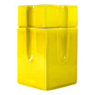 Large Italian Ceramic Container by Aldo Riguccini for Deruta, 1970s For Sale