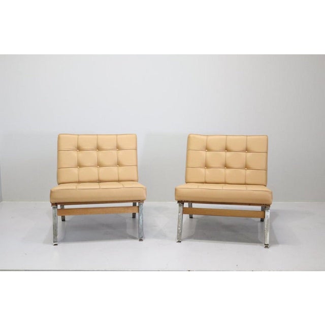 Leather 856 Armchairs from Cassina, 1957, Set of 2 For Sale - Image 10 of 13