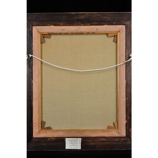 1940s Howard Barron, Katherine Merry Nee Horstmann, Director of Horstmann Gear Company, 1946, Oil on Canvas For Sale - Image 5 of 18