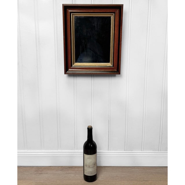 Traditional Antique Traditional Mahogany & Giltwood Wall Mirror - 12x14 For Sale - Image 3 of 11