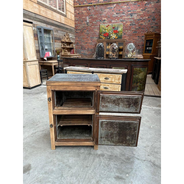 Vintage Icebox Cabinet, 1920s For Sale - Image 4 of 12