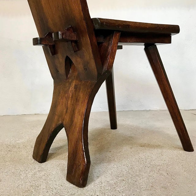Vintage German Rustic Alpine Chair For Sale - Image 10 of 18